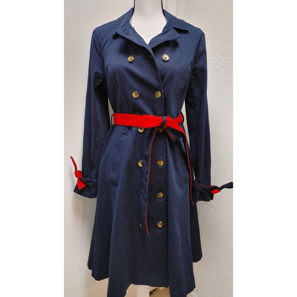Modcloth Classic Imagination Modern Trench Coat - Picture 1 of 9